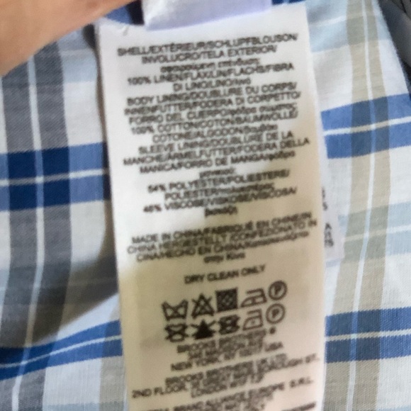 Brooks Brothers Red Fleece Linen Blazer Jacket 10 - Picture 6 of 6